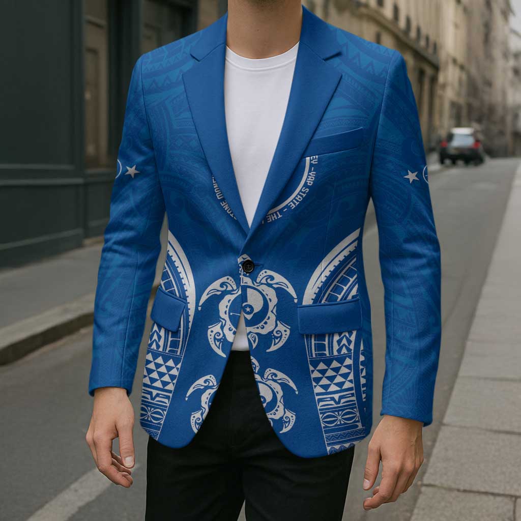FSM Yap States Blazer Micronesia Six 9 One Polynesian Tribal Pattern - Polynesian Pride
