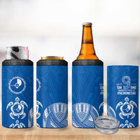 FSM Yap States 4 in 1 Can Cooler Tumbler Micronesia Six 9 One Polynesian Tribal Pattern