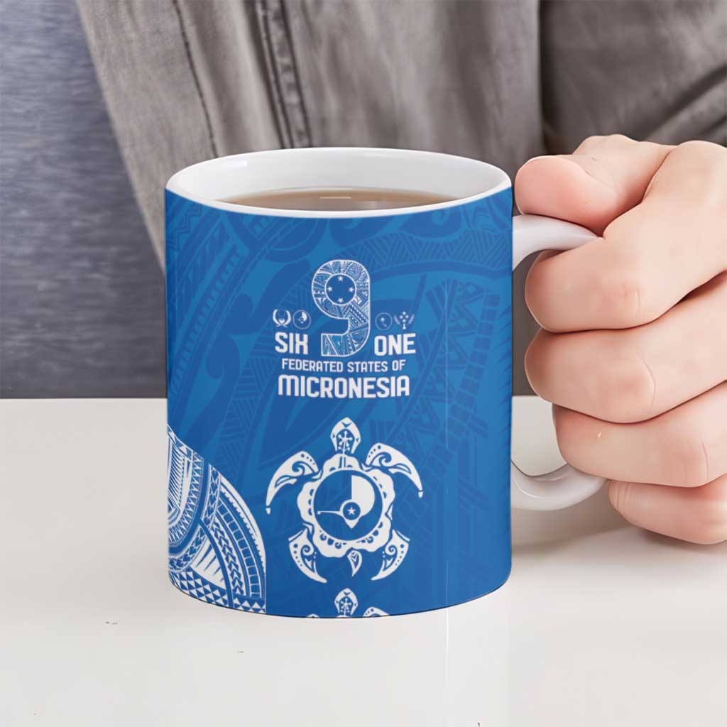 FSM Yap States Ceramic Mug Micronesia Six 9 One Polynesian Tribal Pattern - Polynesian Pride