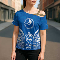 FSM Yap States Cross Shoulder Shirt Micronesia Six 9 One Polynesian Tribal Pattern - Polynesian Pride