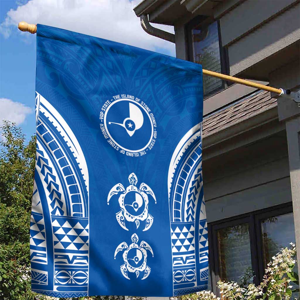 FSM Yap States Garden Flag Micronesia Six 9 One Polynesian Tribal Pattern