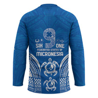 FSM Yap States Hockey Jersey Micronesia Six 9 One Polynesian Tribal Pattern - Polynesian Pride