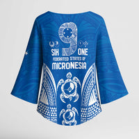 FSM Yap States Kimono Sleeve Blouse Micronesia Six 9 One Polynesian Tribal Pattern - Polynesian Pride