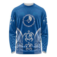 FSM Yap States Long Sleeve Shirt Micronesia Six 9 One Polynesian Tribal Pattern