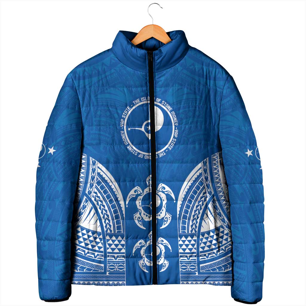 FSM Yap States Padded Jacket Micronesia Six 9 One Polynesian Tribal Pattern - Polynesian Pride
