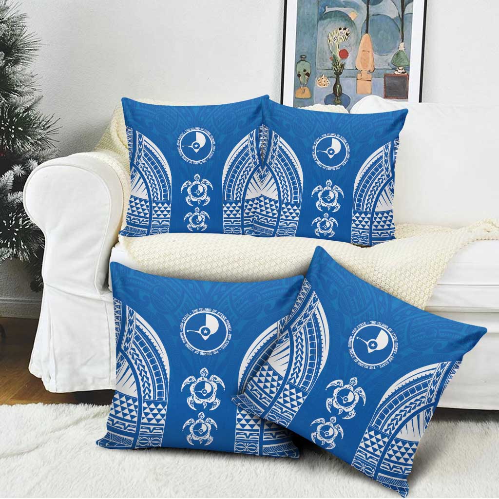FSM Yap States Pillow Cover Micronesia Six 9 One Polynesian Tribal Pattern - Polynesian Pride