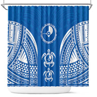 FSM Yap States Shower Curtain Micronesia Six 9 One Polynesian Tribal Pattern