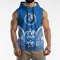 FSM Yap States Sleeveless Hoodie Micronesia Six 9 One Polynesian Tribal Pattern - Polynesian Pride