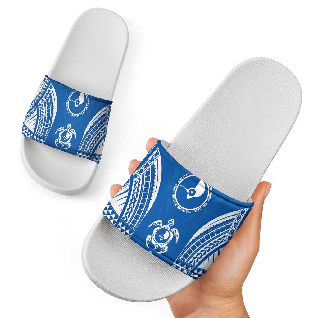 FSM Yap States Slide Sandals Micronesia Six 9 One Polynesian Tribal Pattern - Polynesian Pride