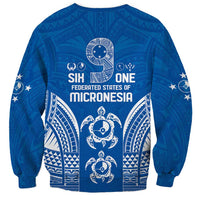 FSM Yap States Sweatshirt Micronesia Six 9 One Polynesian Tribal Pattern