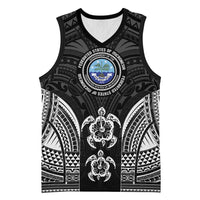 FSM Micronesia Six 9 One Basketball Jersey Polynesian Tribal Pattern - Polynesian Pride