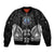 FSM Micronesia Six 9 One Bomber Jacket Polynesian Tribal Pattern
