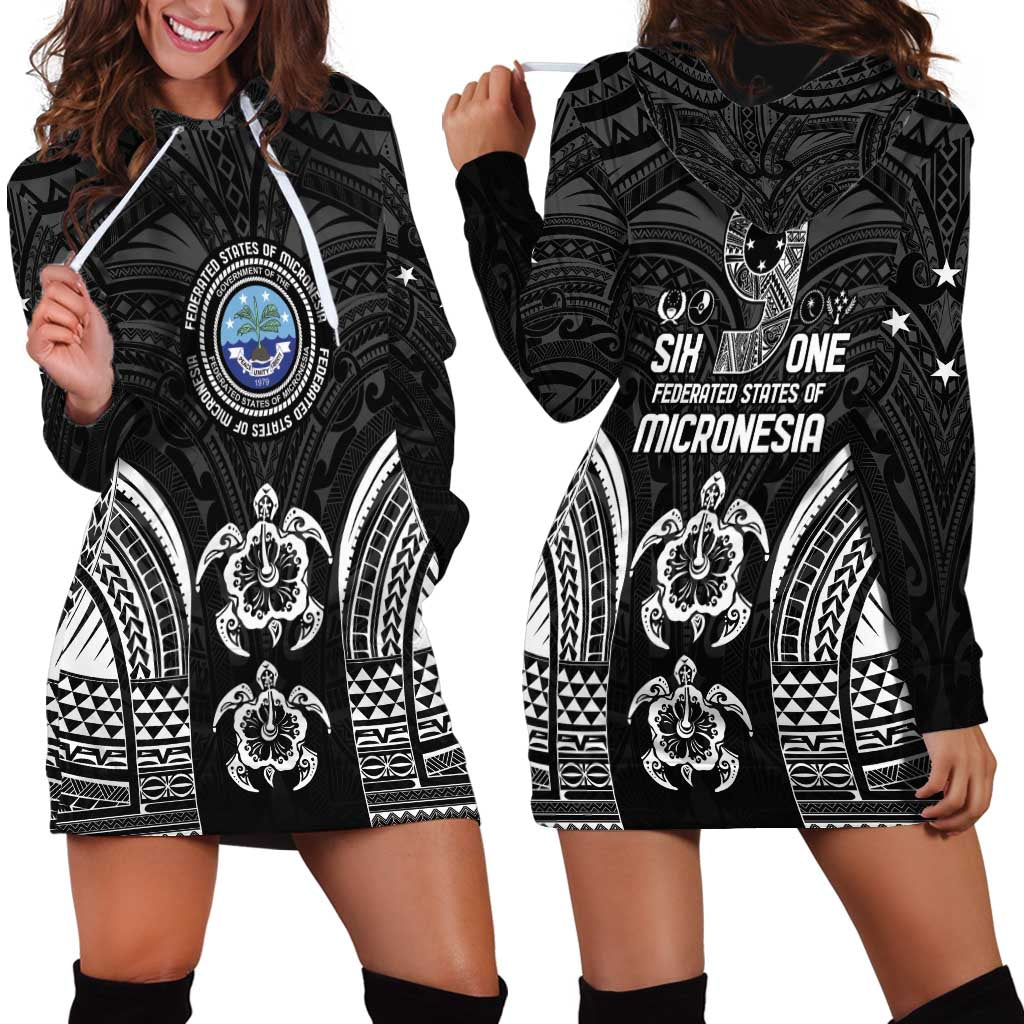 FSM Micronesia Six 9 One Hoodie Dress Polynesian Tribal Pattern
