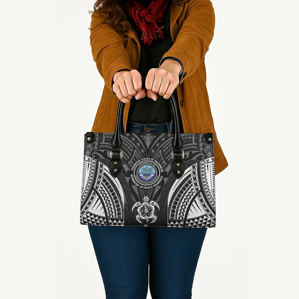 FSM Micronesia Six 9 One Leather Bag Polynesian Tribal Pattern - Polynesian Pride