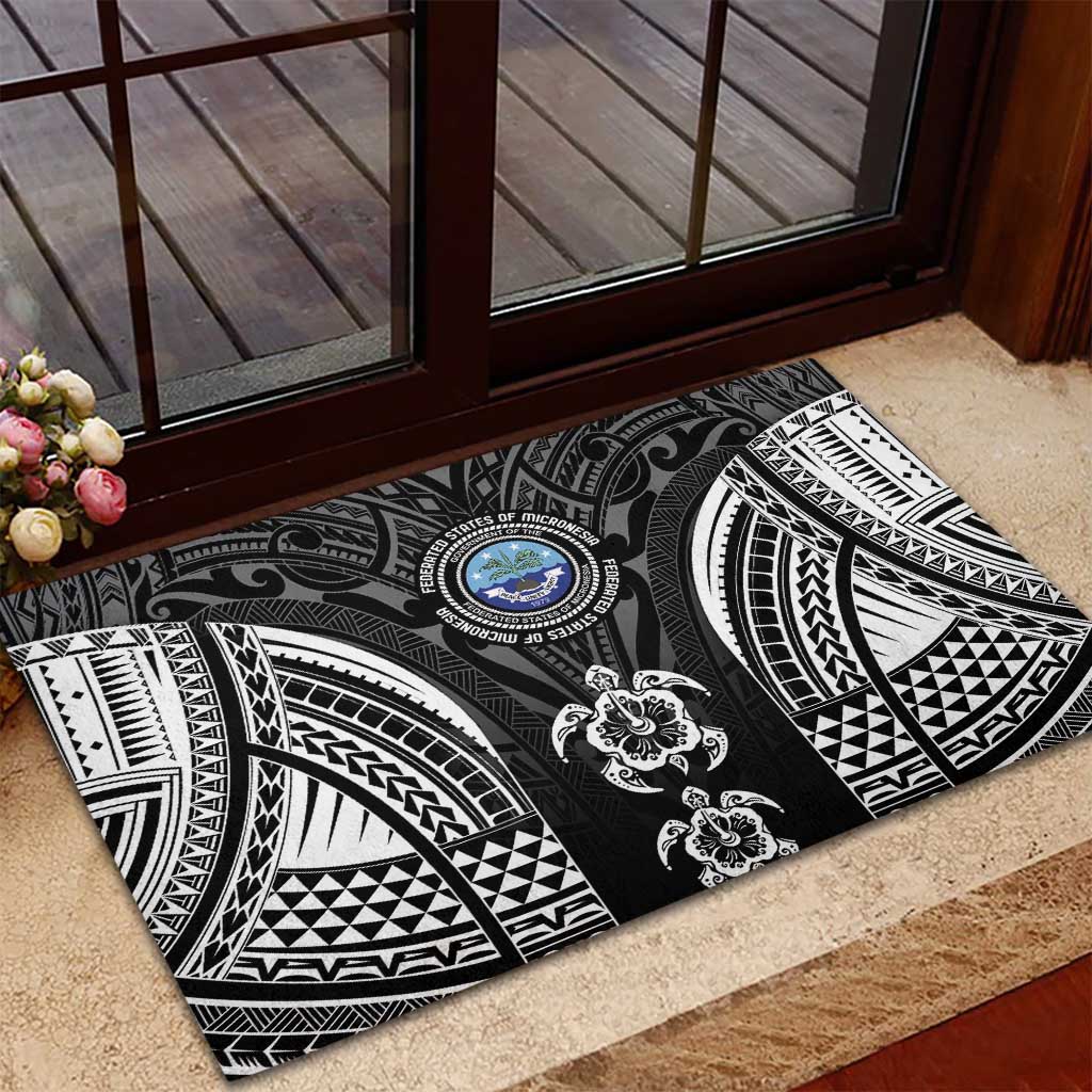 FSM Micronesia Six 9 One Rubber Doormat Polynesian Tribal Pattern