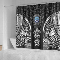 FSM Micronesia Six 9 One Shower Curtain Polynesian Tribal Pattern