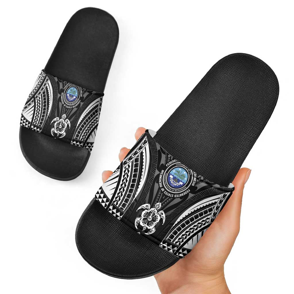 FSM Micronesia Six 9 One Slide Sandals Polynesian Tribal Pattern - Polynesian Pride