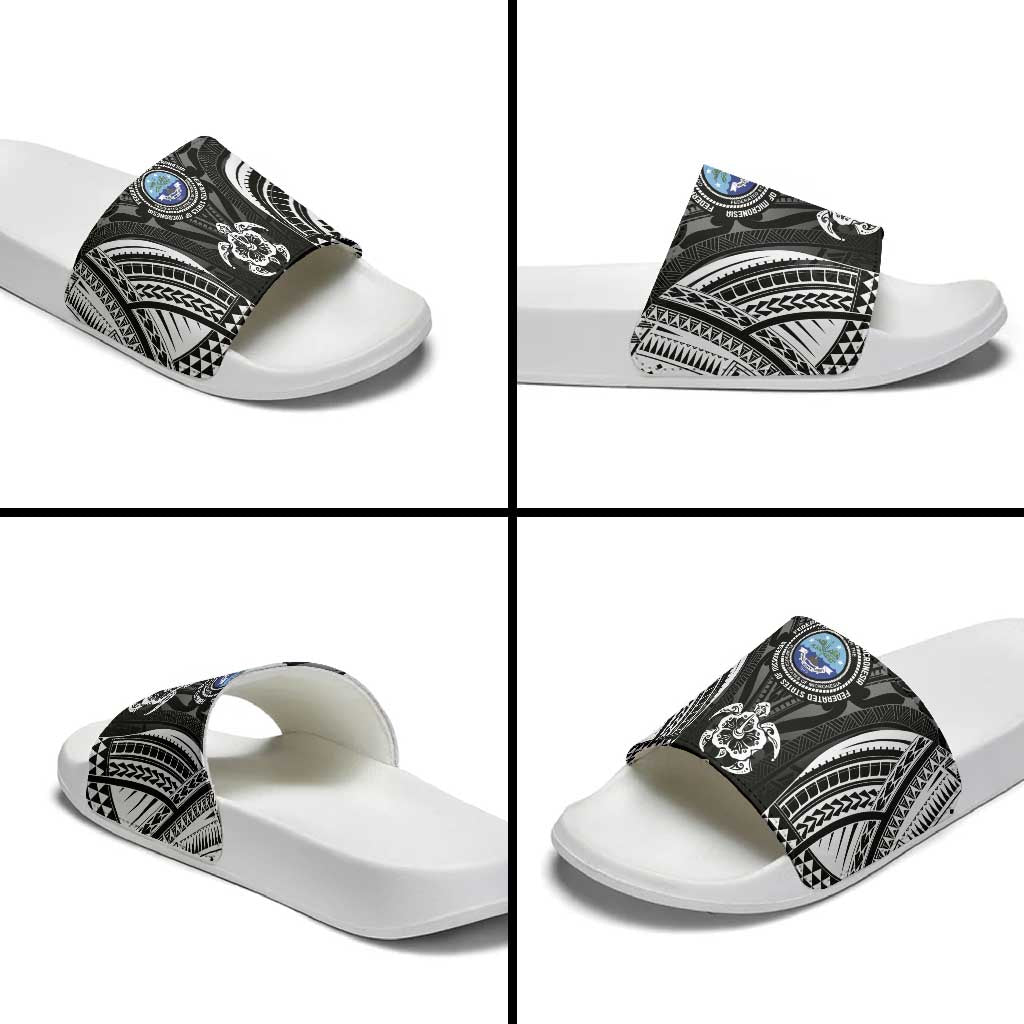FSM Micronesia Six 9 One Slide Sandals Polynesian Tribal Pattern - Polynesian Pride