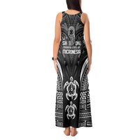 FSM Micronesia Six 9 One Tank Maxi Dress Polynesian Tribal Pattern