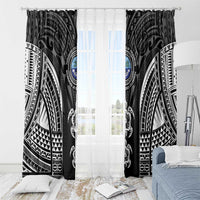 FSM Micronesia Six 9 One Window Curtain Polynesian Tribal Pattern