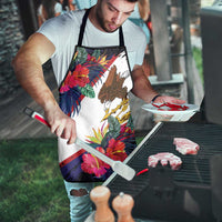 American Samoa Flag Day Since 1900 Apron Samoa Muamua Le Atua Tropical Flowers - Polynesian Pride