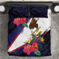 American Samoa Flag Day Since 1900 Bedding Set Samoa Muamua Le Atua Tropical Flowers