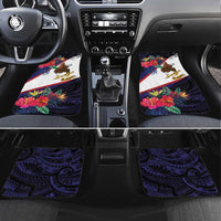 American Samoa Flag Day Since 1900 Car Mats Samoa Muamua Le Atua Tropical Flowers