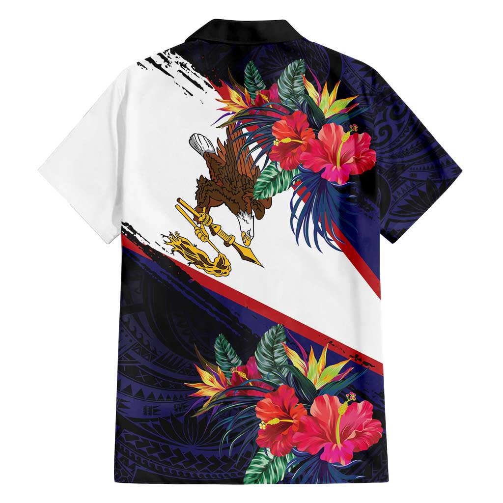 American Samoa Flag Day Since 1900 Family Matching Puletasi and Hawaiian Shirt Samoa Muamua Le Atua Tropical Flowers