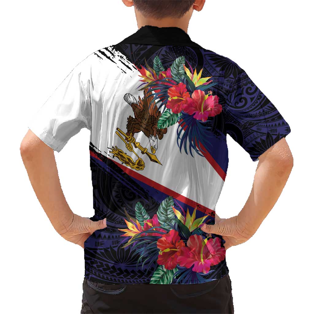American Samoa Flag Day Since 1900 Hawaiian Shirt Samoa Muamua Le Atua Tropical Flowers