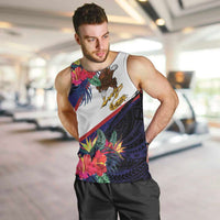 American Samoa Flag Day Since 1900 Men Tank Top Samoa Muamua Le Atua Tropical Flowers