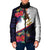 American Samoa Flag Day Since 1900 Padded Jacket Samoa Muamua Le Atua Tropical Flowers - Polynesian Pride