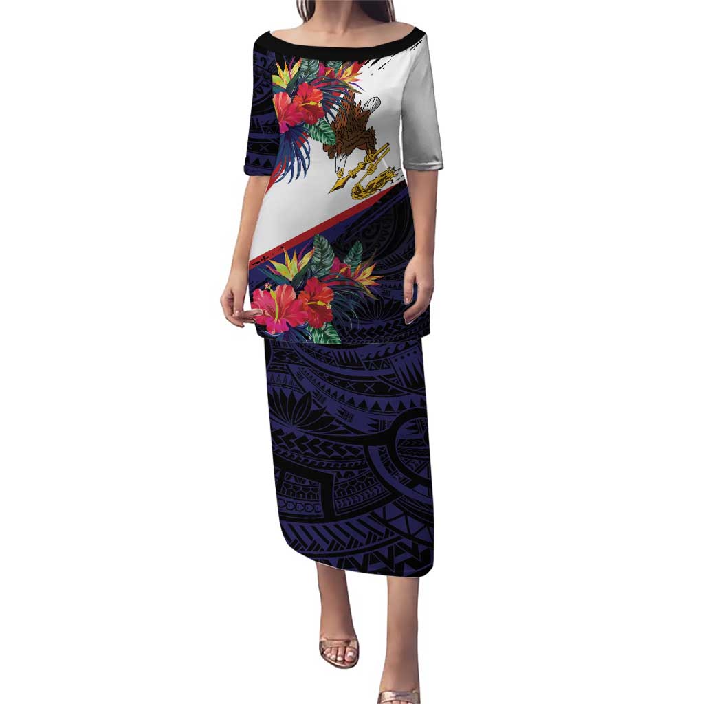 American Samoa Flag Day Since 1900 Puletasi Samoa Muamua Le Atua Tropical Flowers