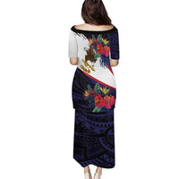 American Samoa Flag Day Since 1900 Puletasi Samoa Muamua Le Atua Tropical Flowers