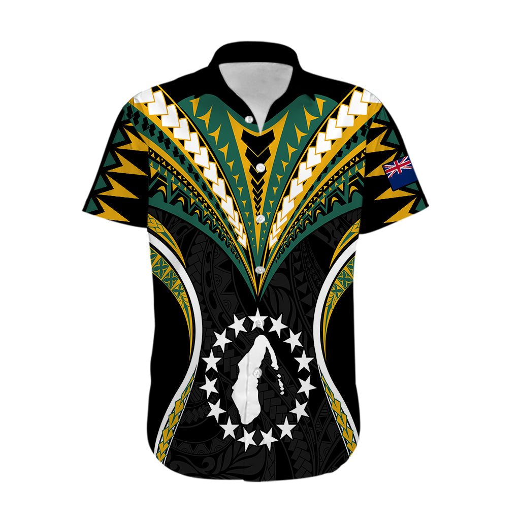 Polynesian Pride Aitutaki Island Hawaiian Shirt Cook Islands Tribal Wave Style LT9 Black - Polynesian Pride
