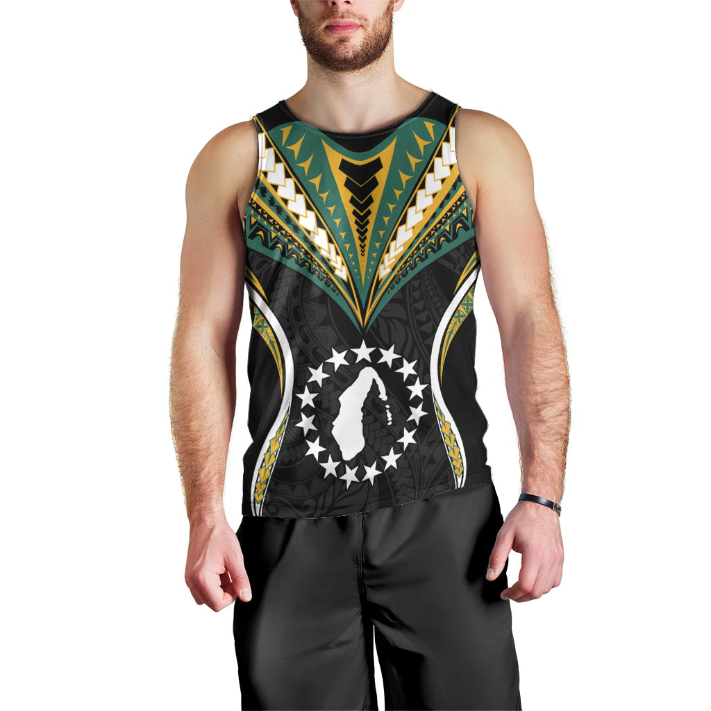 (Personalised) Polynesian Pride Aitutaki Island Men Tank Top Cook Islands Tribal Wave Style LT9 - Polynesian Pride