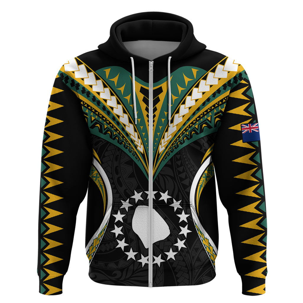 Polynesian Pride Atiu Island Hoodie Cook Islands Tribal Wave Style LT9 - Polynesian Pride