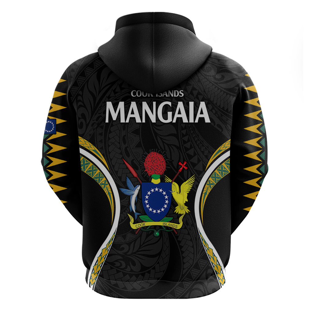 Polynesian Pride Mangaia Island Hoodie Cook Islands Tribal Wave Style LT9 - Polynesian Pride