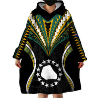 Polynesian Pride Mangaia Island Wearable Blanket Hoodie Cook Islands Tribal Wave Style LT9 - Polynesian Pride