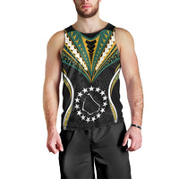 (Personalised) Polynesian Pride Manihiki Island Men Tank Top Cook Islands Tribal Wave Style LT9 - Polynesian Pride