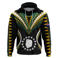 Polynesian Pride Mitiaro Island Hoodie Cook Islands Tribal Wave Style LT9 Black - Polynesian Pride