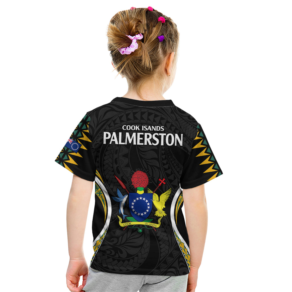 Polynesian Pride Palmerston Island Kid T Shirt Cook Islands Tribal Wave Style LT9 - Polynesian Pride