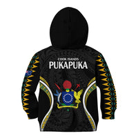 Polynesian Pride Pukapuka Island Kid Hoodie Cook Islands Tribal Wave Style LT9 - Polynesian Pride