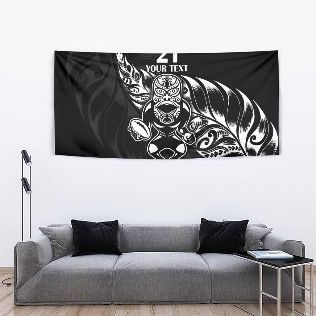 New Zealand Rugby Custom Tapestry Opango All Black Fern