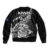 New Zealand Kiwi Rugby Bomber Jacket LT9 - Polynesian Pride