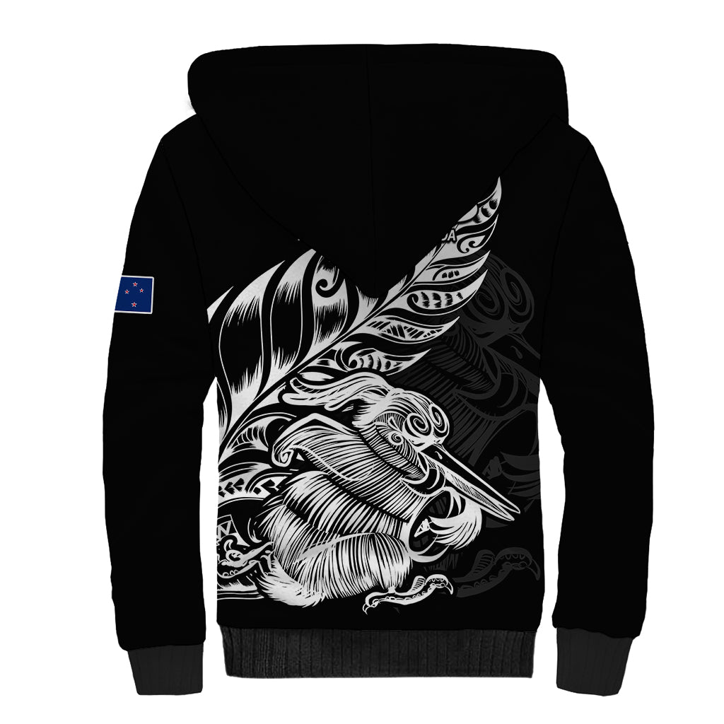 New Zealand Kiwi Rugby Sherpa Hoodie LT9 - Polynesian Pride