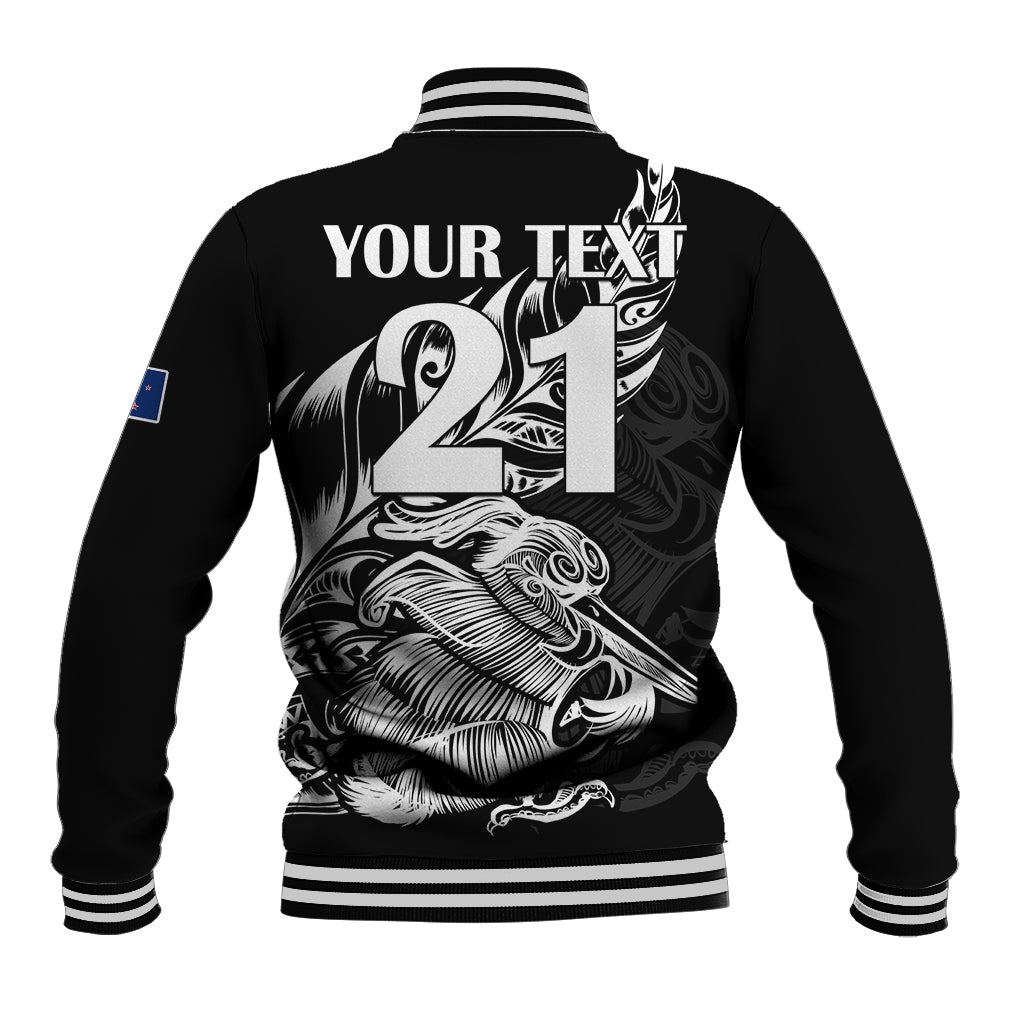 (Custom Text And Number) New Zealand Kiwi Rugby Baseball Jacket LT9 - Polynesian Pride
