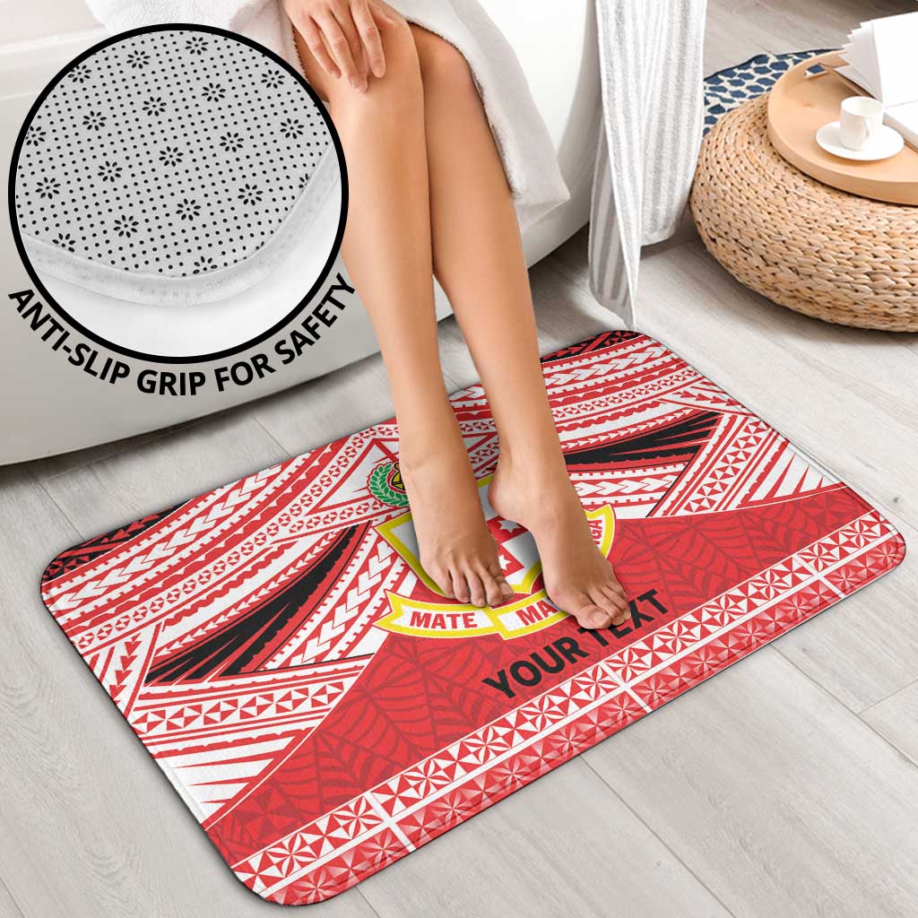 Personalised Kolisi Tonga College Atele Bathroom Set Polynesian Ngatu Tribal - Polynesian Pride