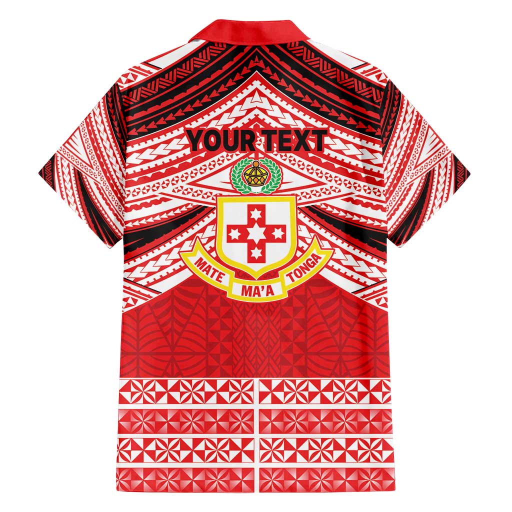 Personalised Kolisi Tonga College Atele Family Matching Puletasi and Hawaiian Shirt Polynesian Ngatu Tribal