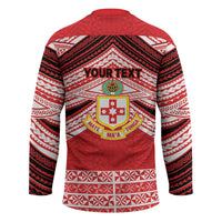 Personalised Kolisi Tonga College Atele Hockey Jersey Polynesian Ngatu Tribal - Polynesian Pride