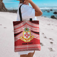 Personalised Kolisi Tonga College Atele Tote Bag Polynesian Ngatu Tribal - Polynesian Pride
